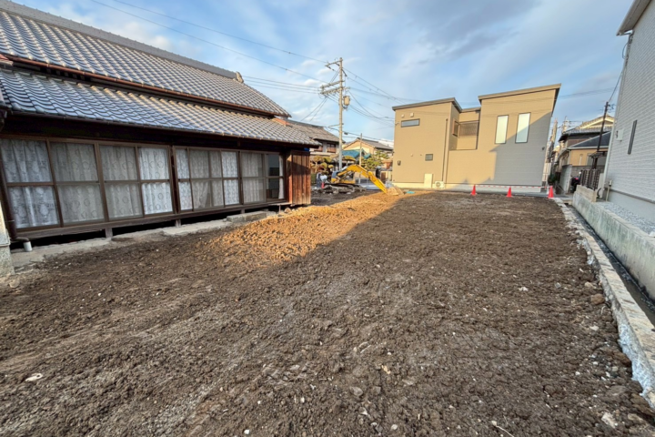 木造平屋建て2棟及び蔵の解体工事完了後